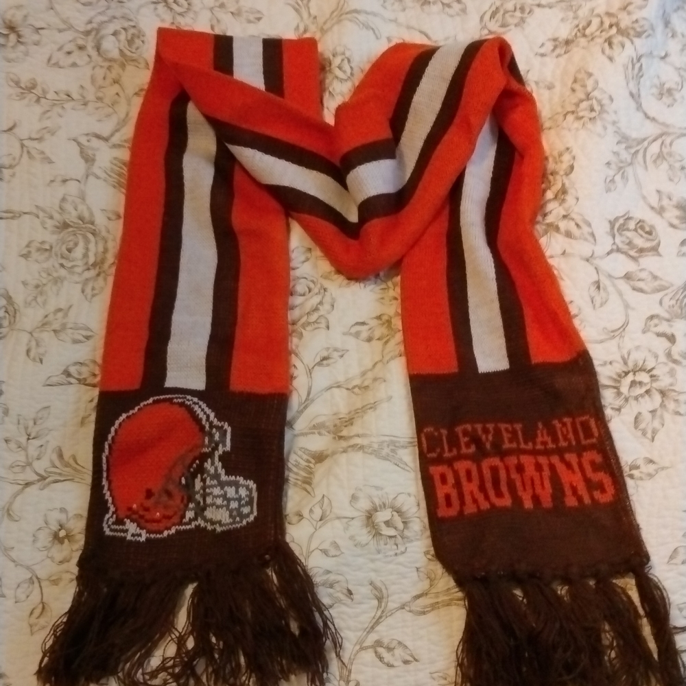 Cleveland browns scarf vintage